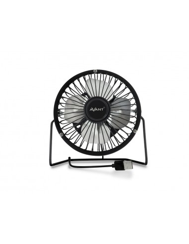 Ventilador sobremesa avant 3w diametro 100 mm alimentacion usb longitud cable 1 m color negro