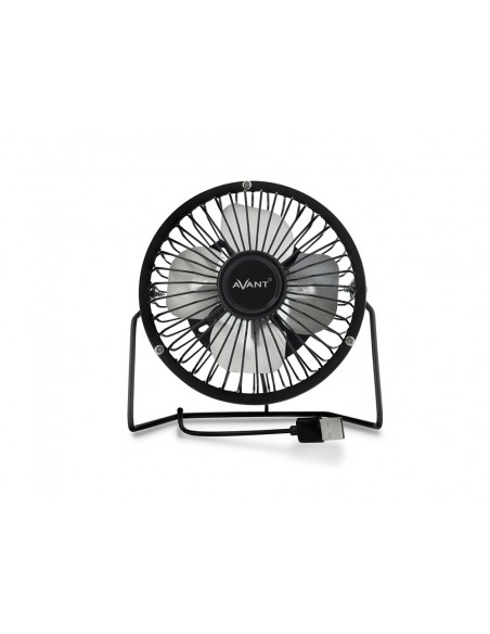 Ventilador sobremesa avant 3w diametro 100 mm alimentacion usb longitud cable 1 m color negro