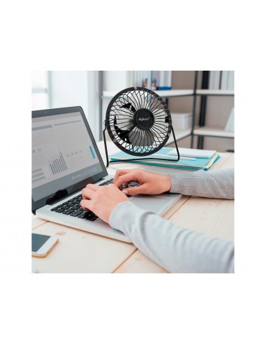 Ventilador sobremesa avant 3w diametro 100 mm alimentacion usb longitud cable 1 m color negro