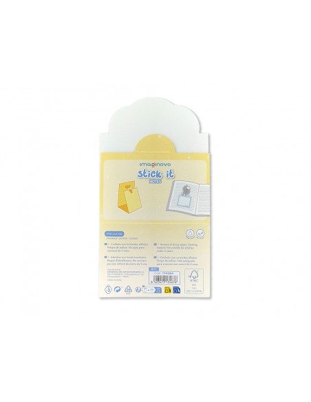 Bloc notas adhesivas imaginovo bunny con soporte 20 hojas gato azul 60x125 mm Bloc notas adhesivas imaginovo bunny con soporte 20 hojas gato azul 60x125 mm