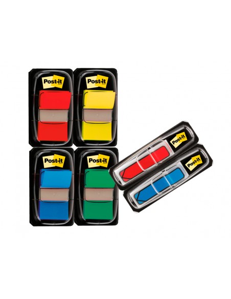 Banderitas separadoras post-it 680 dispensador 50 hojas 4 colores surtidos + 2 dispensadores 684 flecha 2 Banderitas separadoras post-it 680 dispensador 50 hojas 4 colores surtidos + 2 dispensadores 684 flecha 2