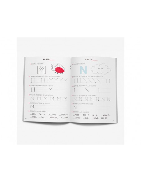 Cuaderno rubio mayusculas 1