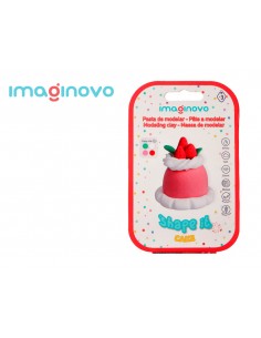 Pasta para modelar imaginovo de secado al aire set de colores surtidos con instrucciones tarta de fresa