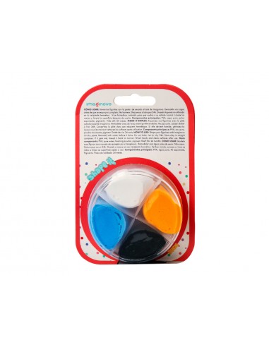 Pasta para modelar imaginovo de secado al aire set de colores surtidos con instrucciones pinguino