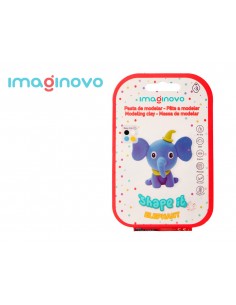 Pasta para modelar imaginovo de secado al aire set de colores surtidos con instrucciones elefante