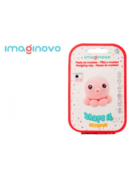 Pasta para modelar imaginovo de secado al aire set de colores surtidos con instrucciones pulpo