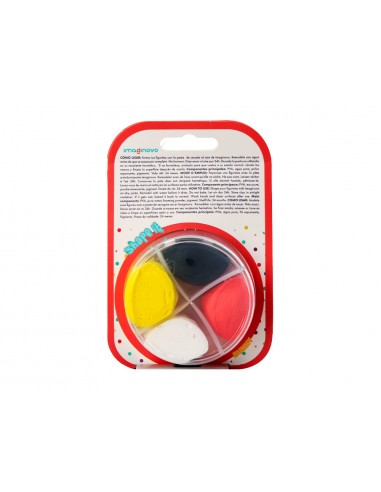 Pasta para modelar imaginovo de secado al aire set de colores surtidos con instrucciones conejito