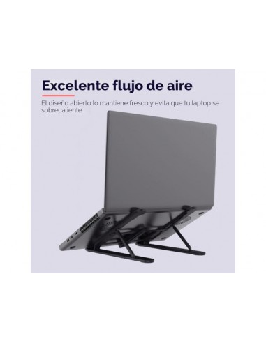 Soporte elevador trust primo para portatil 16/' ajustable 6 alturas color negro