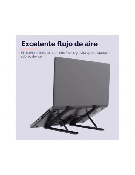 Soporte elevador trust primo para portatil 16/' ajustable 6 alturas color negro Soporte elevador trust primo para portatil 16/' ajustable 6 alturas color negro