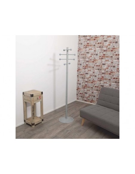 Perchero maul saphir lite 8 colgadores color gris altura 171 cm