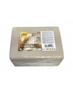 Pasta de modelar sio-2 plus color blanco natural paquete de 5 kg