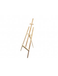 Caballete de pie pintor liderpapel madera de pino barnizado 58,5x175x75 cm certificado fsc