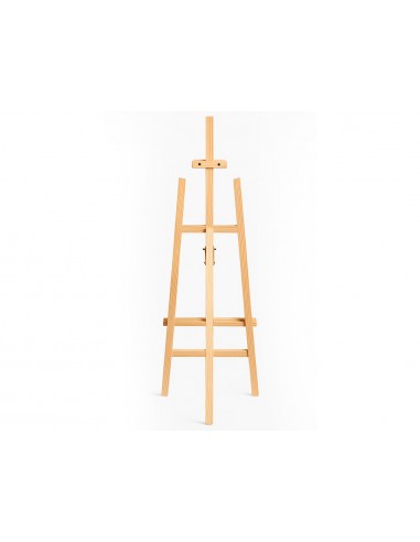 Caballete de pie pintor liderpapel madera de pino barnizado 58,5x175x75 cm certificado fsc