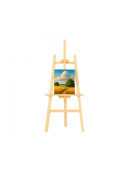Caballete de pie pintor liderpapel madera de pino barnizado 58,5x175x75 cm certificado fsc Caballete de pie pintor liderpapel madera de pino barnizado 58,5x175x75 cm certificado fsc