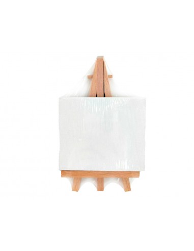 Mini lienzo con caballete liderpapel 8x10 cm gramaje 280g/m2 certificado fsc