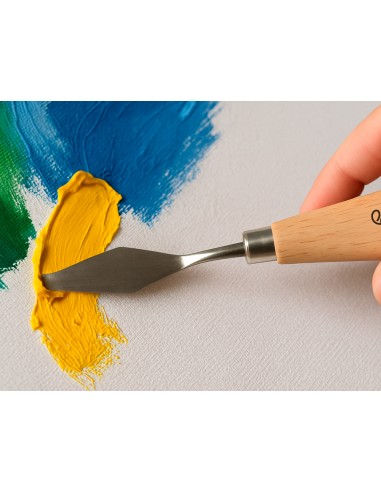 Espatula para pintura liderpapel metalica mango de madera juego de 5 unidades tamaños surtidos certificado