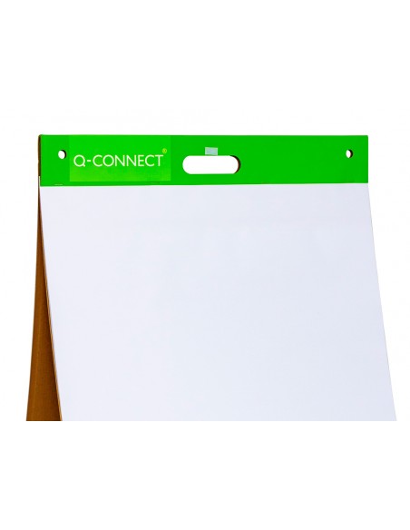 Bloc congreso q-connect liso autoadhesivo sobremesa 508x584 mm 20 hojas papel blanco de 75 g fsc