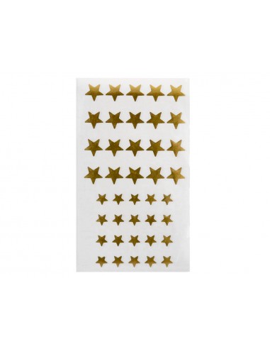 Gomets liderpapel autoadhesivo estrellas doradas surtidas bolsa de 5 hojas con 200 unidades
