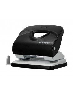 Taladrador q-connect kf14220 negro abertura 2,7 mm capacidad 30 hojas