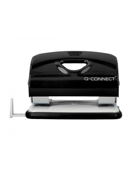 Taladrador q-connect kf14217 negro abertura 2 mm capacidad 20 hojas