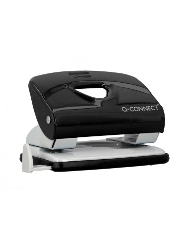 Taladrador q-connect kf14217 negro abertura 2 mm capacidad 20 hojas