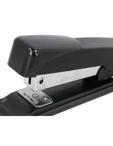 Grapadora greening metalica color negro capacidad 30 hojas usa grapas 24/6 y 26/6