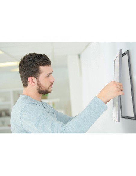 Marco porta anuncios nobo impression pro din a3 marco de clip aluminio 320x17x445 mm