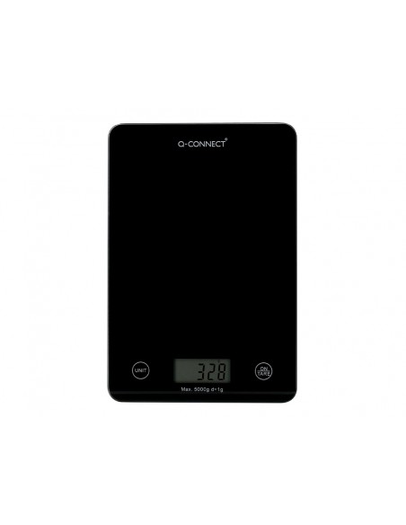 Bascula precision q-connect digital con pantalla lcd precision 1 g capacidad de 5 g a 5 kg 200x135x16 mm