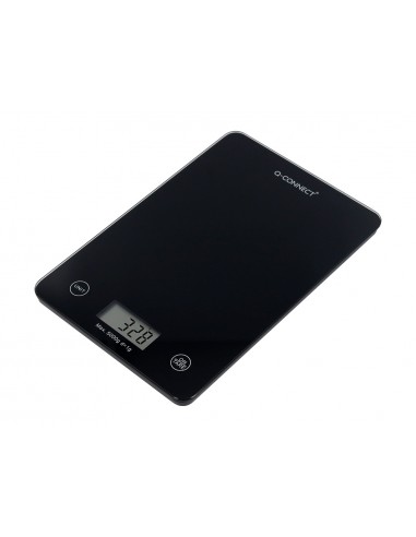 Bascula precision q-connect digital con pantalla lcd precision 1 g capacidad de 5 g a 5 kg 200x135x16 mm