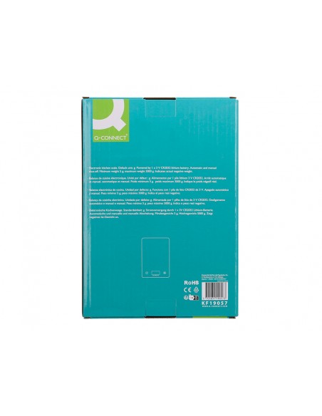 Bascula precision q-connect digital con pantalla lcd precision 1 g capacidad de 5 g a 5 kg 200x135x16 mm Bascula precision q-connect digital con pantalla lcd precision 1 g capacidad de 5 g a 5 kg 200x135x16 mm