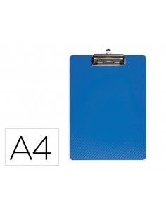 Portanotas maul flexx din a4 polipropileno con pinza color azul