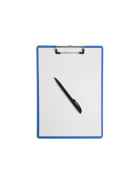 Portanotas maul flexx din a4 polipropileno con pinza color azul