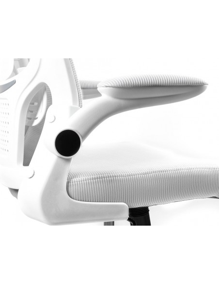 Silla q-connect oficina alba malla base metalica alt max 1110 anc 610 prof 580 ruedas premium color blanco