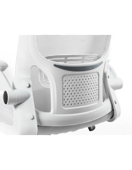 Silla q-connect oficina alba malla base metalica alt max 1110 anc 610 prof 580 ruedas premium color blanco
