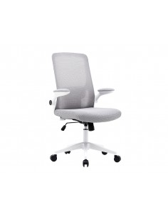 Silla q-connect oficina alba malla base metalica alt max 1110 anc 610 prof 580 ruedas premium color gris