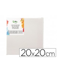 Bastidor liderpapel lienzo grapado trasero algodon 100% 20x20 cm gramaje 280g/m2