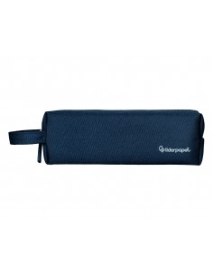 Estuche portatodo liderpapel classic rectangular con asa 210x70mm azul marino