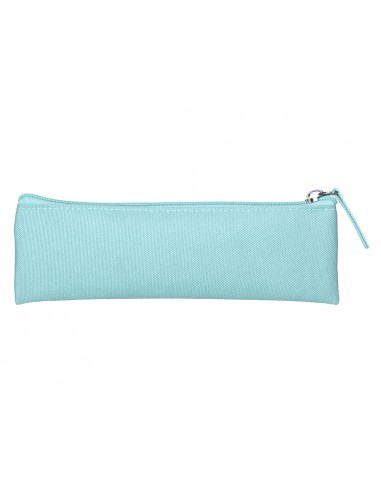 Estuche portatodo liderpapel plano estrecho una cremallera 200x60 mm azul celeste