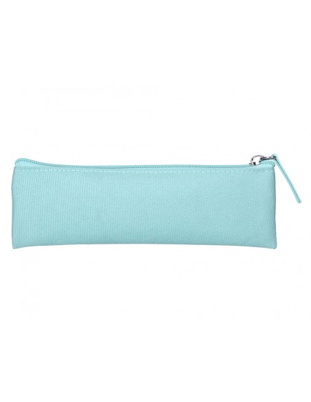 Estuche portatodo liderpapel plano estrecho una cremallera 200x60 mm azul celeste