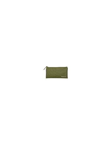 Estuche portatodo liderpapel plano ancho una cremallera 200x100 mm verde militar