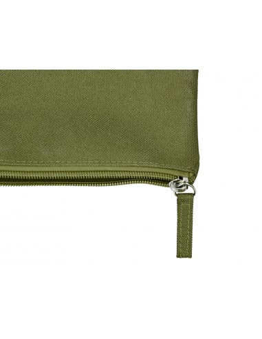 Estuche portatodo liderpapel plano ancho una cremallera 200x100 mm verde militar