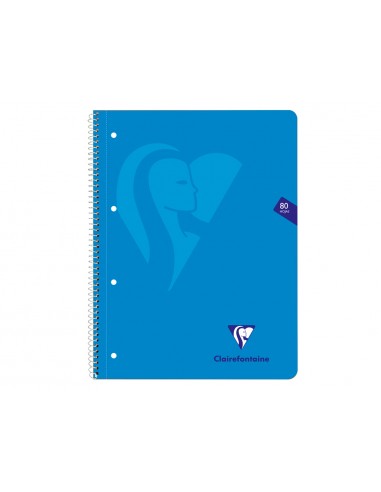 Cuaderno espiral clairefontaine tapa blanda din a4+ micro 80h 4 tal 90 gr cuadro 5 mm colores surtidos