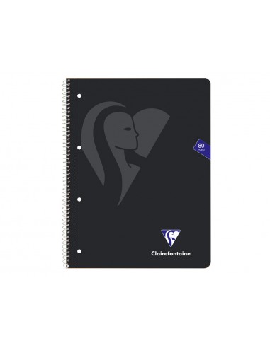 Cuaderno espiral clairefontaine tapa blanda din a4+ micro 80h 4 tal 90 gr cuadro 5 mm colores surtidos