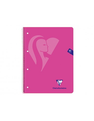 Cuaderno espiral clairefontaine tapa blanda din a4+ micro 80h 4 tal 90 gr cuadro 5 mm colores surtidos