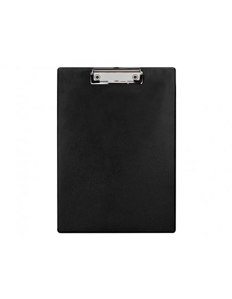 Portanotas q-connect plastico 50% reciclado din a4 negro grosor 2,1 mm