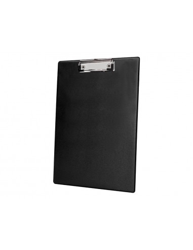 Portanotas q-connect plastico 50% reciclado din a4 negro grosor 2,1 mm