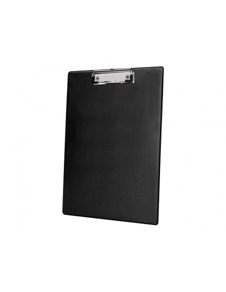 Portanotas q-connect plastico 50% reciclado din a4 negro grosor 2,1 mm