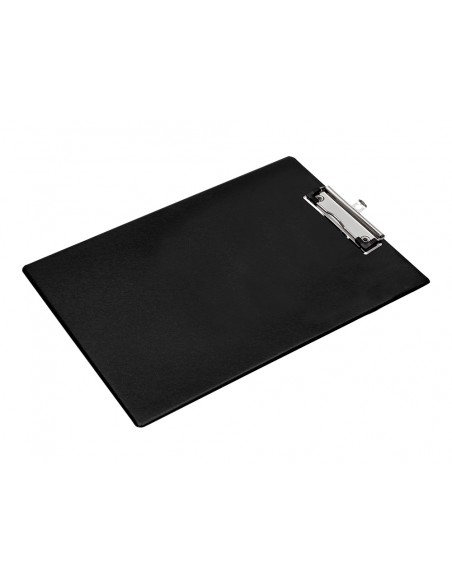 Portanotas q-connect plastico 50% reciclado din a4 negro grosor 2,1 mm