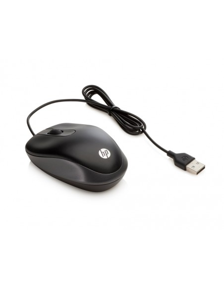 Raton hp viaje optico 1000 dpi usb-a longitud cable 100 cm color negro Raton hp viaje optico 1000 dpi usb-a longitud cable 100 cm color negro