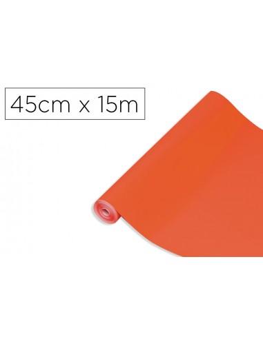 Rollo adhesivo d-c-fix naranja ancho 45 cm largo 15 m